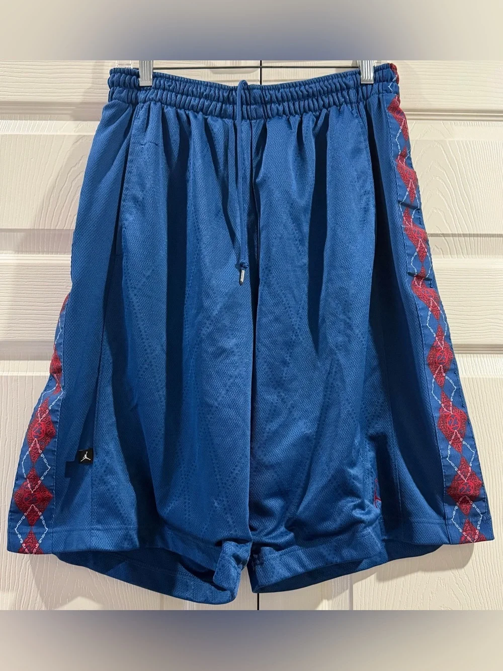 Vintage Nike Air Jordan Basketball Shorts Men’s Sz L Blue Dazzle Baggy